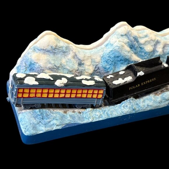 Hallmark Polar Express Snowy Train Scene Figurine Christmas Decor - Picture 4 of 5